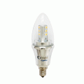10-Pack LED E12 Daylight 60W Equivalent Candelabra LED - 6W LED 450 Lumens Round-top Candelabra Bulb Natural White 4000K Bulb